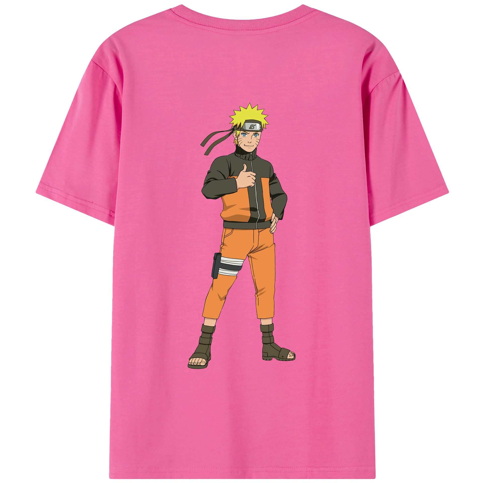 （画像用） NARUTO -ナルト- うずまき ナルト Uzumaki Naruto レディース半袖Tシャツ(バックプリント)